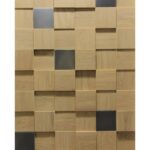 Мозаика и 3D панели из дерева Da Vinci 1026_1 Дуб со вставками 450x450