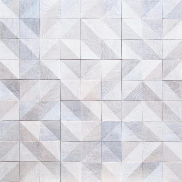 Мозаика и 3D панели из дерева Tarsi Аравия Белая 300x300