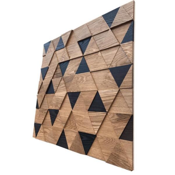 Мозаика и 3D панели из дерева Tarsi Трой Дуб/Термоясень Натур 388x388